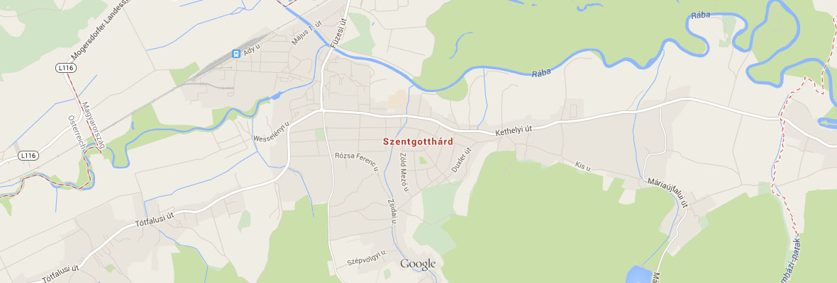 Szentgotthárd térképen